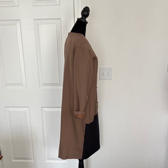 Steve Fabrikani Vintage NWT Color Block Long Sleeve Dress with Gold Accents - Picture 5 of 15